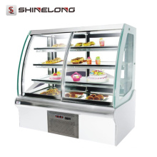 Промышленные холодильники для продажи стеклянная Витрина холодильника дисплея хлебопекарни